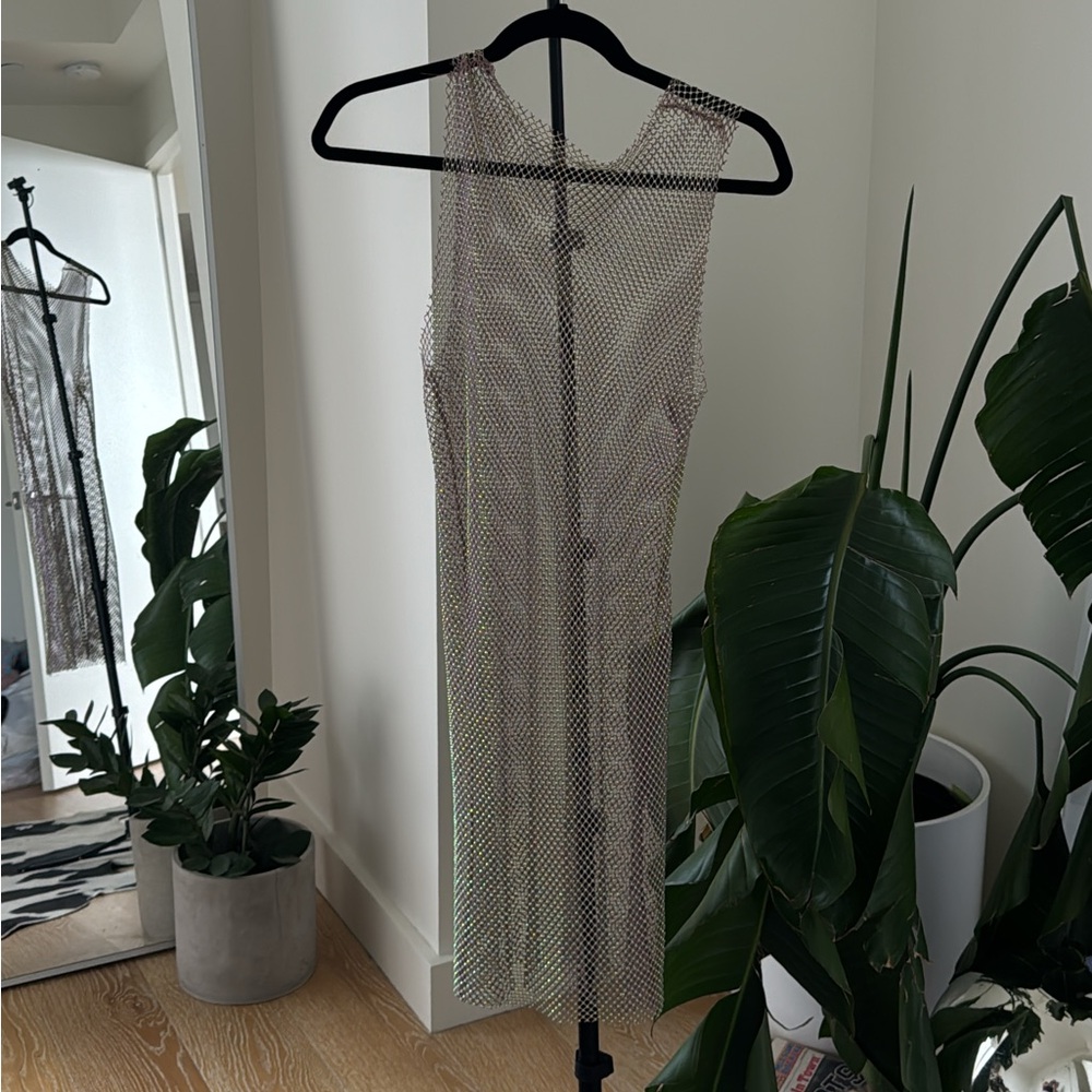 Zara Mesh Sparkle Overlay